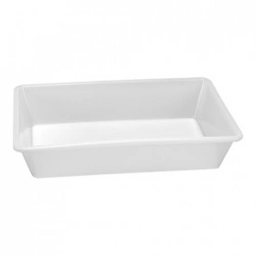 Bacs de viande en plastique blanc