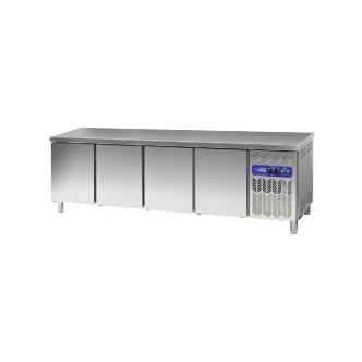 Etabli réfrigéré - 4 portes - 760 Litres - H 90 x 254,2 x 80 CM - Moteur droit - Diamant - DP255/PC-R2 DP255/PC-R2 €2,778.00 Tables réfrigérée 