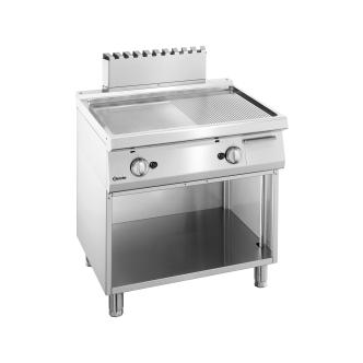 Plaque de gril - Gaz - 2 Zones - Lisse/Striée - Bartscher - 2855051 2855051 €3,127.82 Plaque de cuisson à gaz