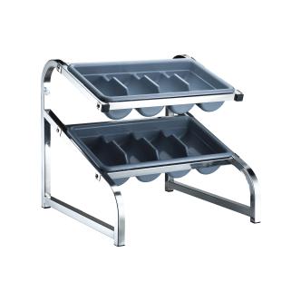 Range couverts standard - inox - 1/1 GN - 2 niveaux - G-Line 27601 €113.95 Distributeurs de couverts