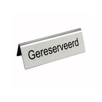 Assiette - Réservée - H 5 x 10 CM - Inox - G-Line 31803 €2.09 Plaques de table