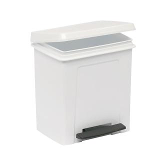 Poubelle à pédale - H 45 x 34 x 33 CM - 1 422 KG - Blanc - 26 Litres - Denox - 600076 E600076 €12.80 Poubelles