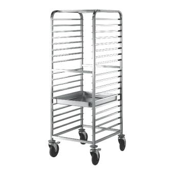 Regaalwagen - 20 x 2/1 GN - Acier Inoxydable - Diamant - CG220/B CG220/B €444.00 Chariots