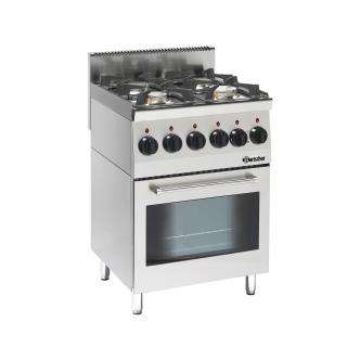 Cuisinière à gaz - Four électrique - 4 feux - Bartscher - 1315563 1315563 €2,335.49 Cuisinières à gaz avec four