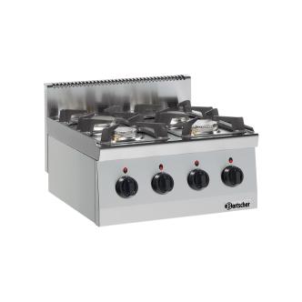 Cuisinière à gaz - 4 feux - Bartscher - 1317463 1317463 €1,341.13 Cuisinières à gaz sans four