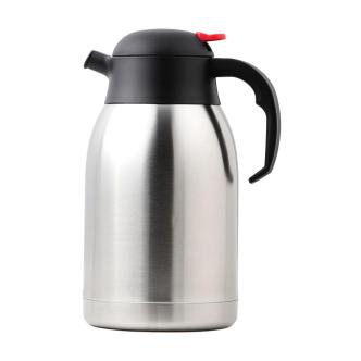 Pichet isotherme - Bouton poussoir Rouge - 1 Litre - Inox - G-Line HW-26189 €11.95 Carafe isolante