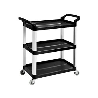 Chariot de service - 3 niveaux - Aluminium - H 96 x 102 x 50 CM - Noir - G-Line 73919 €90.95 Chariots de service