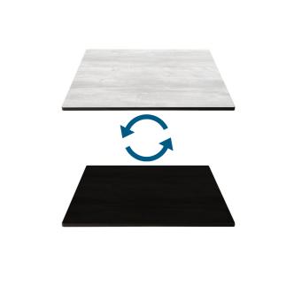 Plateau de table HPL - 120 X 70 CM - Noir & Blanc - G-Line 61436 €89.95 Top de table de terrasse