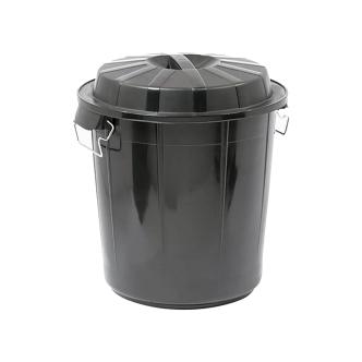 Poubelle - H 50,5 CM - 2 067 KG - Ø45,5 CM - Noir - 50 Litres - Denox - 600050 E600050 €14.95 Poubelles