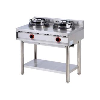 Plaque de cuisson wok à gaz avec étagère, 2 brûleurs AHA0018 €2,964.00 Table à wok