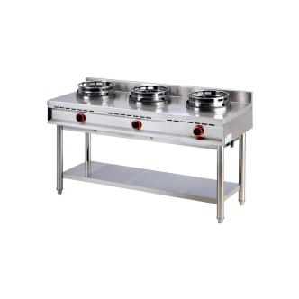 Plaque de cuisson wok à gaz avec étagère, 3 brûleurs AHA0019 €3,961.00 Table à wok