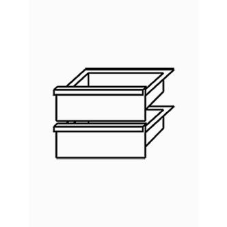 Base de tiroir - 2 pièces - N65/BA7 - Diamant - N65/2TR7 N65/2TR7 €586.00 Diamond 650 Ligne
