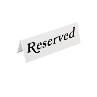 Assiette de table - Réservée - 10 pièces - H 4,5 x 12 x 3,6 CM - Plastique - Olympia - L988 L988 €18.99 Plaques de table