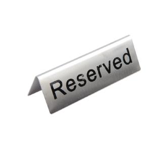 Assiette de table - Réservée - 10 pièces - H 3,5 x 5,1 x 3,8 CM - Inox - Olympia - U051 U051 €18.49 Plaques de table