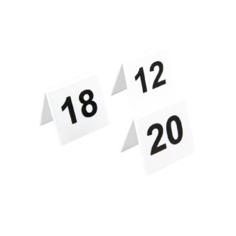 Numéros de table - 11-20 - H 5 x 5 x 3,5 CM - Plastique - L982 L982 €12.49 Plaques de table