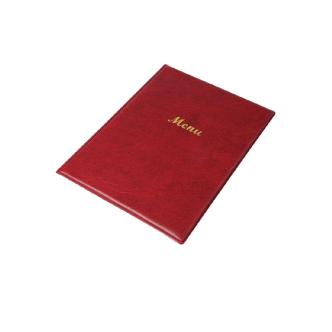 Porte-menu Olympia PVC A4 bordeaux - E218 E218 €7.99 Présentation