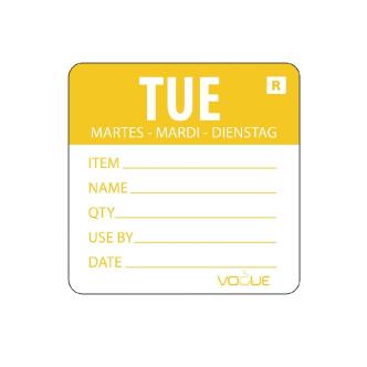 Etiquettes jour - Détachables - Mardi - 500 pièces - H 4,9 x 6 CM - Vogue - L067 L067 €10.69 Autocollants de jour