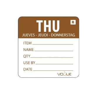 Etiquettes jour - Détachables - Jeudi - 500 pièces - H 4,9 x 6 CM - Vogue - L069 L069 €10.69 Autocollants de jour