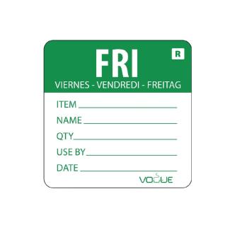 Etiquettes jour - Détachables - Friday - 500 pièces - H 4.9 x 6 CM - Vogue - L070 L070 €10.69 Autocollants de jour