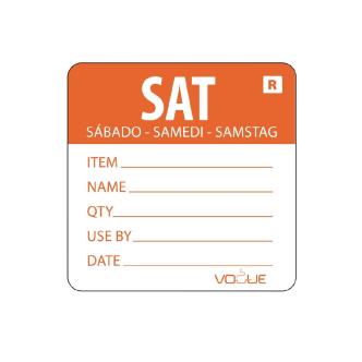 Etiquettes jour - Détachables - Samedi - 500 pièces - H 4,9 x 6 CM - Vogue - L071 L071 €10.69 Autocollants de jour