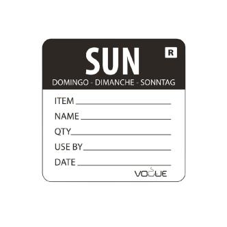 Etiquettes jour - Détachables - Dimanche - 500 pièces - H 4,9 x 6 CM - Vogue - L072 L072 €10.69 Autocollants de jour