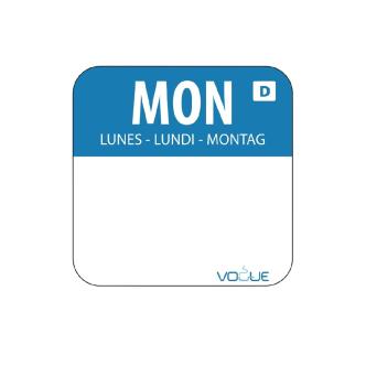 Etiquettes jour - Dissolvable - Lundi - 1000 pièces - 2.54 CM - Vogue - U777 U777 €14.99 Autocollants de jour