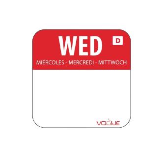 Etiquettes jour - Dissolvable - Mercredi - 1000 pièces - 2.54 CM - Vogue - U779 U779 €14.99 Autocollants de jour