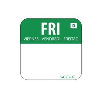 Etiquettes jour - Dissolvables - Friday - 1000 pièces - 2.54 CM - Vogue - U781 U781 €14.99 Autocollants de jour
