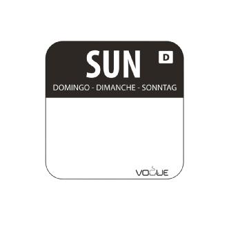 Etiquettes jour - Dissolvable - Dimanche - 1000 pièces - 2.54 CM - Vogue - U783 U783 €14.99 Autocollants de jour