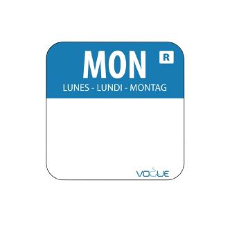 Etiquettes jour - Détachables - Lundi - 1000 pièces - H 2,4 x 2,4 CM - Vogue - L931 L931 €4.79 Autocollants de jour