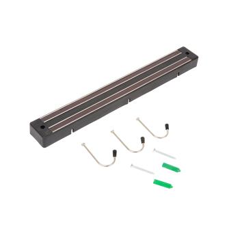 Aimant pour couteau - Incl. 3 Patères - L 33 CM - Noir - G-Line 73914 €7.49 Aimants de couteaux