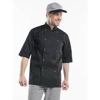Chaud Devant - Hilton Poco Black Short Sleeve - Veste de cuisine HW-21900 €0.00 Vestes de cuisinier