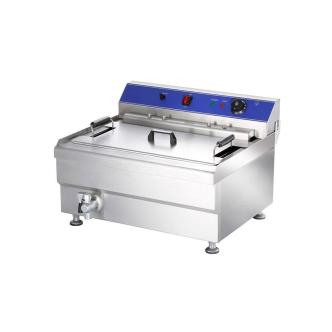 Friteuse Restauration - Electrique - 22 Litres - Robinet de vidange - 400V - G-Line HW-058142 €499.00 Friteuses 400 volts