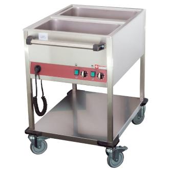 Chariot chauffant - 2 x GN 1/1 - 2 températures - Diamant - CT221/D-N CT221/D-N €1,047.00 Restez au chaud