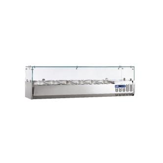 Vitrine Réfrigérée - 160 CM - 7 x 1/3 GN - Verre - Diamant - SY160/DV-R6 SY160/DV-R6 €823.00 Vitrine avec verre