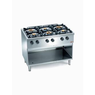 Cuisinière à gaz - 6 brûleurs - Fond ouvert - Diamant - C6GA11-SP C6GA11-SP €1,795.00 Cuisinières à gaz sans four