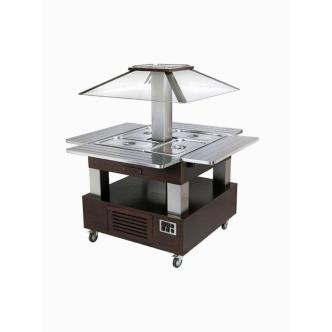 Buffet Réfrigéré - Îlot - 4 x GN 1/1 - Bois Wengé - H 154 x 143,5 x 104 CM - Diamant - CSB/4D-B1-R2 CSB/4D-B1-R2 €3,069.00 Buffets îlots