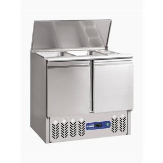 Saladette - 2 portes - 240 litres - H 89 x 90 x 70 CM - 2 x 1/1 GN + 3x 1/6 GN - Moteur dessous - Diamant - SAL2M/R6 SAL2M/R6 €1,038.00 Saladette