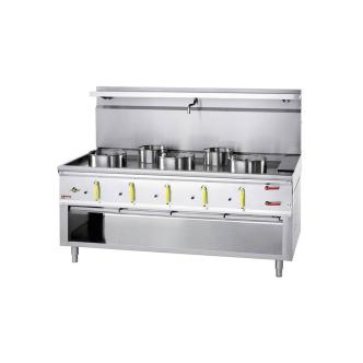 Réchaud gaz wok - 5 feux - Rideau d'eau - Diamant - CHINE/5L CHINA/5L €5,838.00 Table à wok