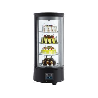 Vitrine réfrigérée - H 98.5 CM - 38.5 KG - Ø45 CM - 220 - 240 V - 170 W - Forcé - R600A - Noir - 72 Litre - +0°C / +10°C - CaterCool - 712030 712030 €715.50 Vitrine patisserie