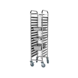 Chariot à étagères - H 173,5 x 38 x 55 CM - 18 KG - Inox - Caterchef - 535025 535025 €166.67 Chariots