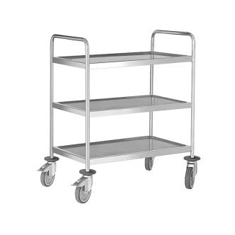 Chariot de service - H 101,5 x 88 x 58 CM - 23 KG - Inox - Pujadas - 898036 898036 €281.15 Chariots de service