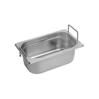 Bac gastronorme - GN 1/4 - 2,5 Litre - H 10 x 26,5 x 16,2 CM - Inox - Caterchef - 953463 953463 €18.10 Bac GN avec poignee