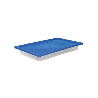 Boîte Alimentaire - 1/1 GN - 8.8 Litre - H 6.5 x 53 x 32.5 CM - Polypropylène - Bleu - -40°C / +70°C - Hermétique Verrouillable - Caterchef - 953830 953830 €10.95 Bacs GN couvercle coloré