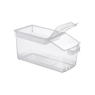 Conteneur alimentaire - H 22,7 x 23 x 48 CM - 1 029 KG - Polypropylène - Transparent - 14 Litre - -40°C / +90°C - Couvercle à charnière - Araven - 962050 962050 €14.25 Boîte d'ingrédient - Plastique