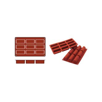 Tapis de Cuisson Buche-Midi - 0,32 KG - Silicone - Rouge - 0,083 Litre - -60°C / +230°C - Silikomart - 070077 E070077 €10.25 Tapis de cuisson