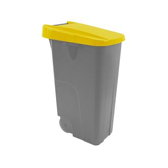 Poubelle - H 88 x 42 x 57 CM - 4,1 KG - Polypropylène - Jaune - 110 Litres - Denox - 600092 E600092 €36.00 Poubelles