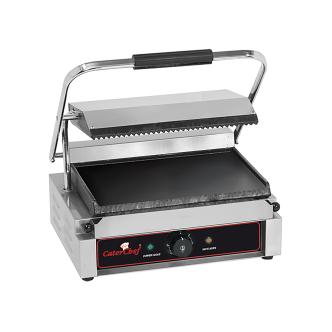 Grille de contact Sologrande - H 19,3 x 41 x 32 CM - 19 KG - 220-240 V - 2200 W - Fonte - Striée / Lisse - +50°C / +300°C - Caterchef - 688410 E688410 €189.40 Grils de contact