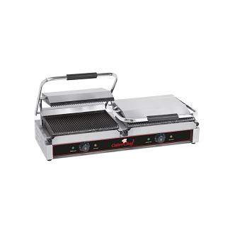 Grille de contact Duettogrande - H 19,3 x 84 x 32 CM - 33 KG - Sans - Prise V - 2200 W - Fonte - Nervurée - +50°C / +300°C - Caterchef - 688425 E688425 €361.96 Grils de contact