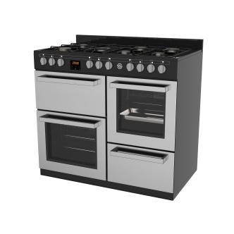 Cuisinière à gaz - 7 feux - H 90 x 100 x 60 CM - Inox - G-Line 75716 €999.00 Cuisinières à gaz avec four